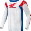 Alpinestars Honda Racer Iconic weiß/rot/blau Motocross-Jerseys