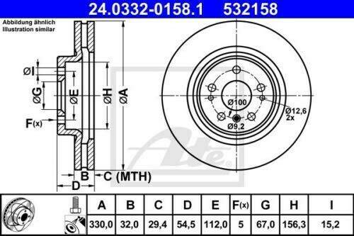 ATE 24.0332-0158.1 Auto-Bremsanlagen