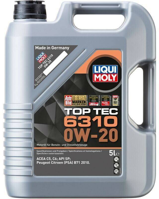 LIQUI MOLY Top Tec 6310 0W-20 LIQUI MOLY Top Tec 6310 0W-205l