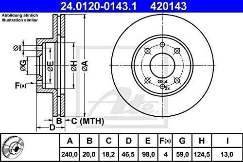 Auto-Bremsanlagen ATE 24.0120-0143.1