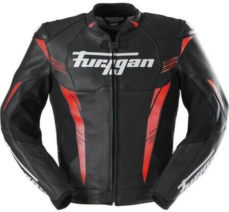 Motorradjacken Furygan Pro One Leather Jacketblack/red