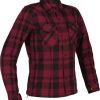 Motorradjacken Richa Forest Damen Hemd schwarz/rot