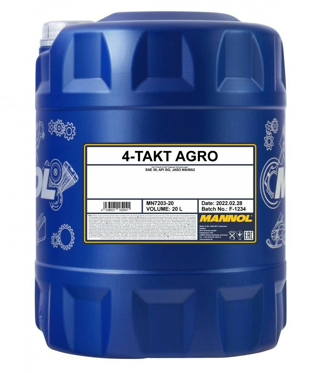 Mannol 4-Takt Rasenmäher Agro SAE 30 MN7203 Mannol 4-Takt Rasenmäher Agro SAE 30 MN720320 L